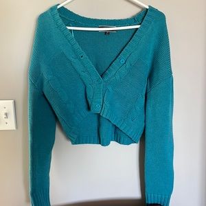 Blue Knit Sweater/Cardigan